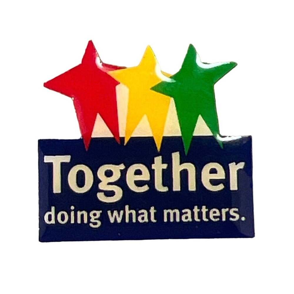 Together Doing What Matters Star Pin Lapel Hat Inclusive And Tolerance